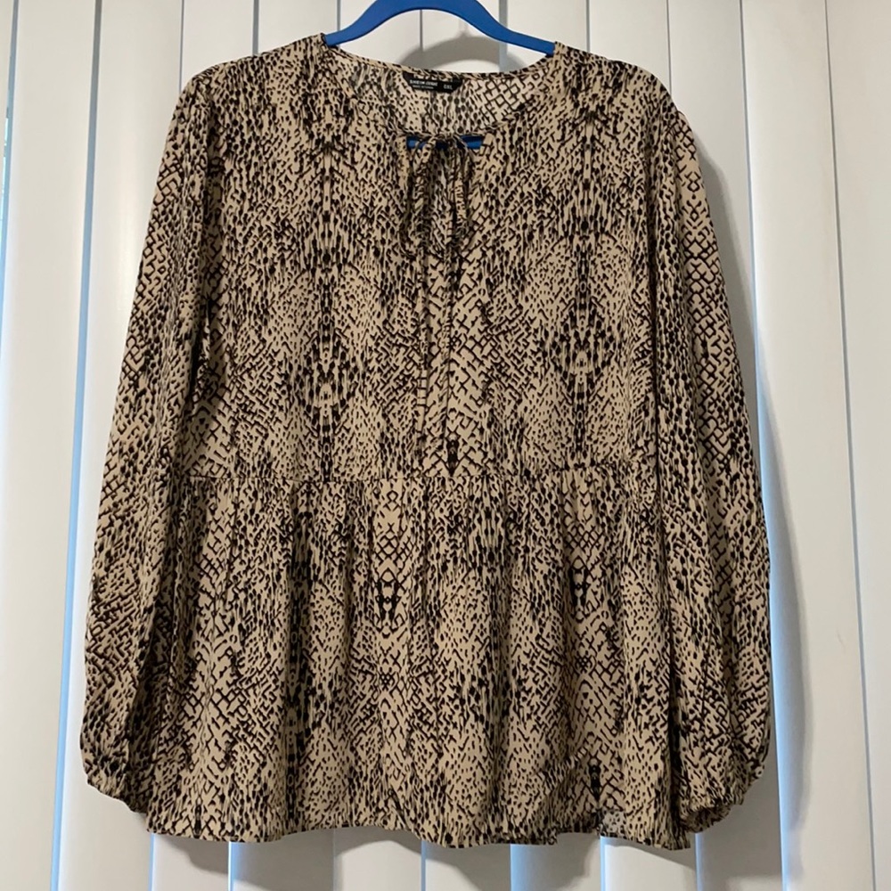 Shein Curve Plus Size Babydoll Top with tie